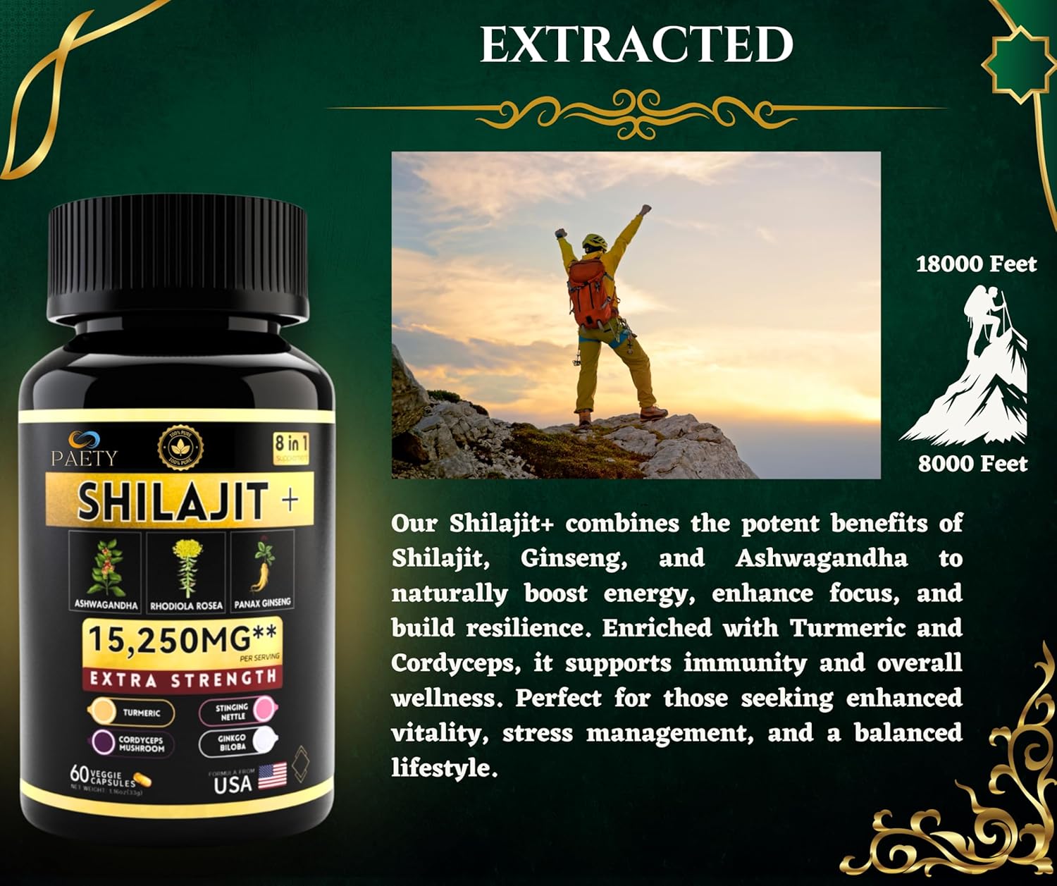 Vitality Bundle: Himalayan Shilajit & Adaptogenic Herbs for Immunity & Energy Boost