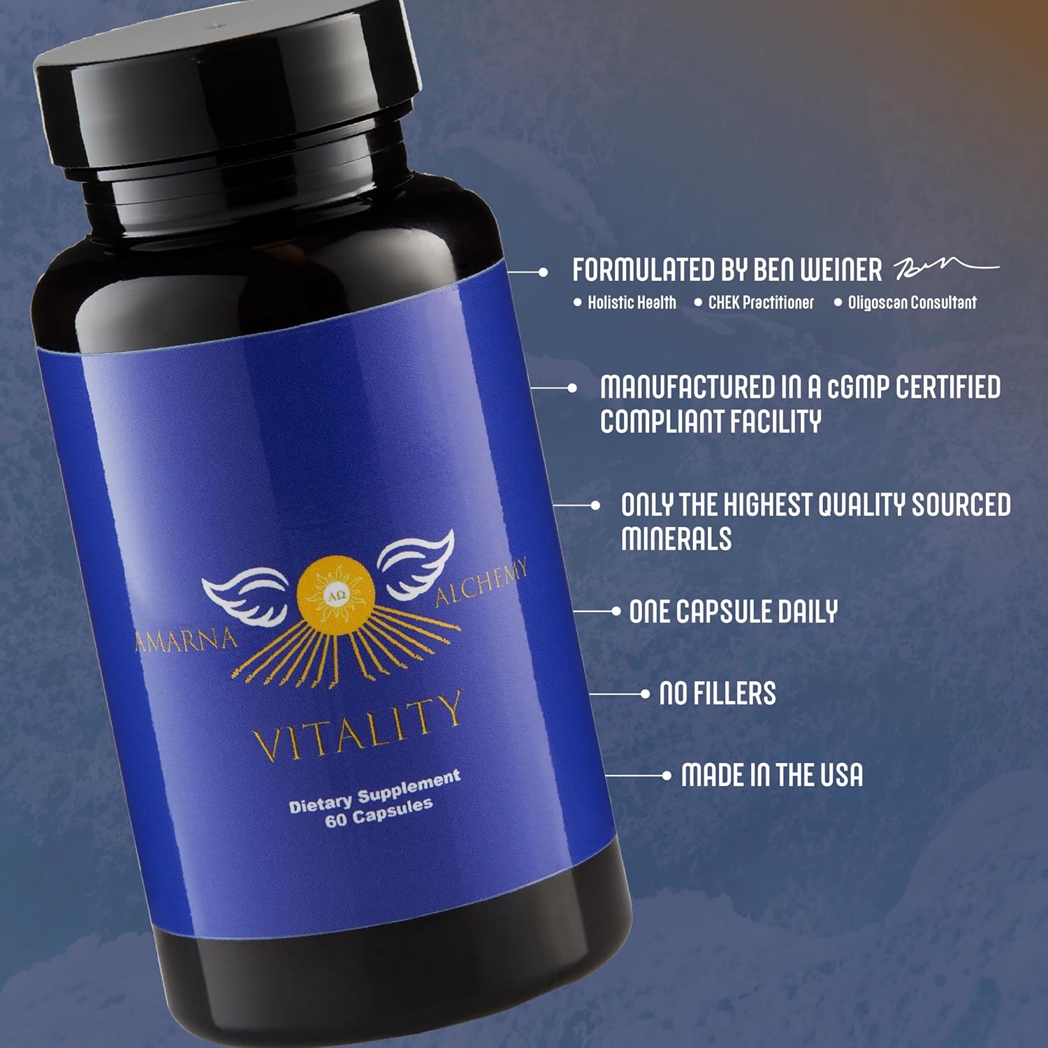 Vitality Trace Minerals Supplement with Zinc, Copper, Selenium, and Boron for Immune Support and Joint Health - 60 Capsules