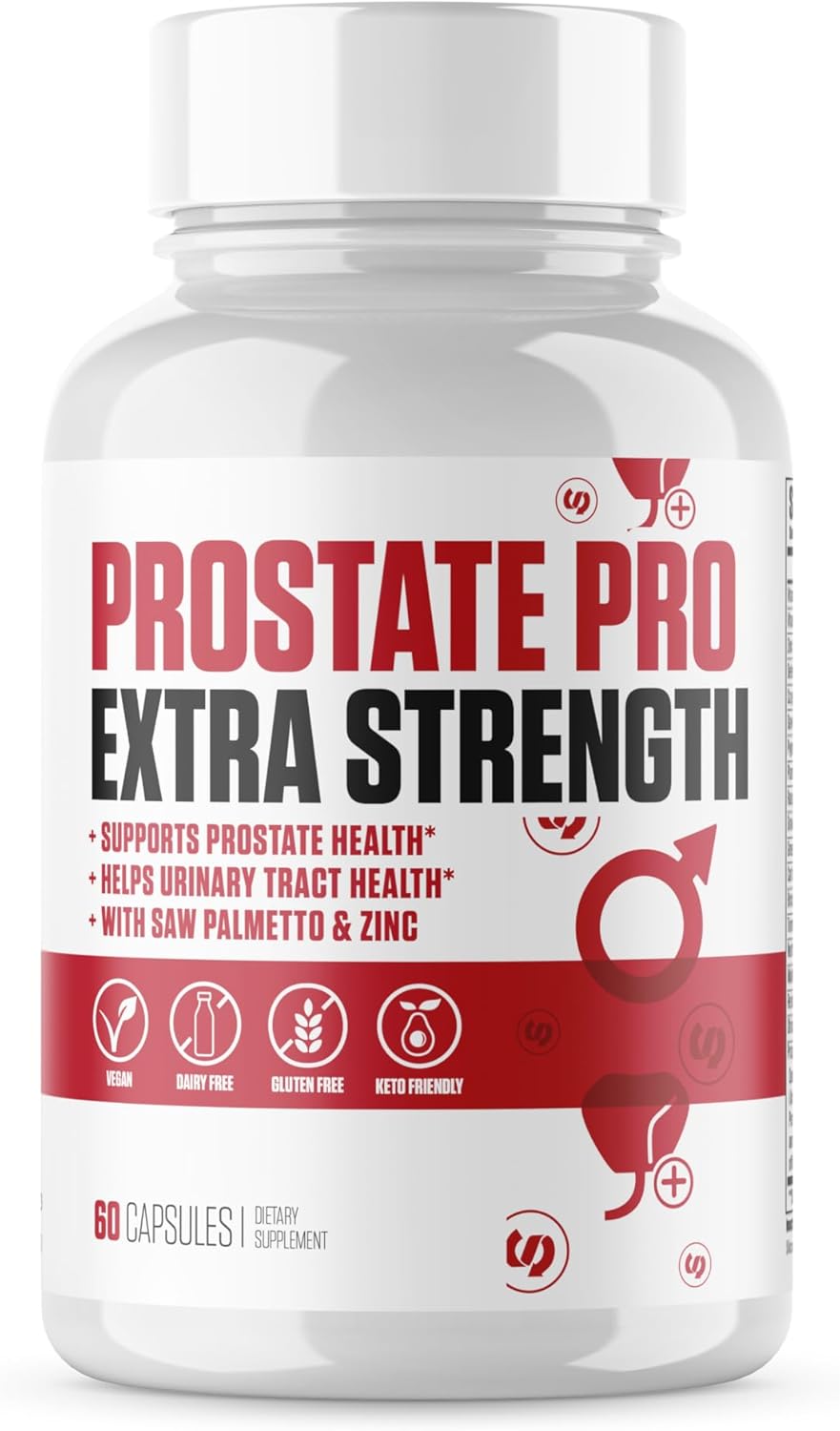 VITALUX Prostate Support Supplement - Premium Formula with 30 Ingredients | Promotes Urinary Tract Health & Function - 60 Capsules