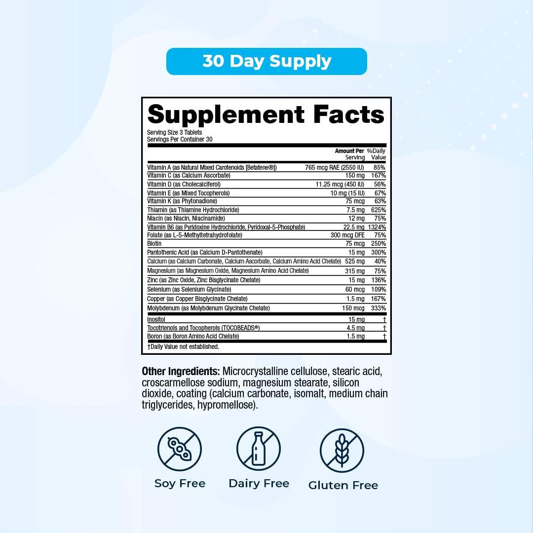 VitaMedica Bone Support Supplement with Calcium, Magnesium, Vitamin D, Vitamin K, Boron - Chelated Minerals for Bones & Joints - Natural Sleep Aid - Made in USA - 90 Ct - 30 Servings