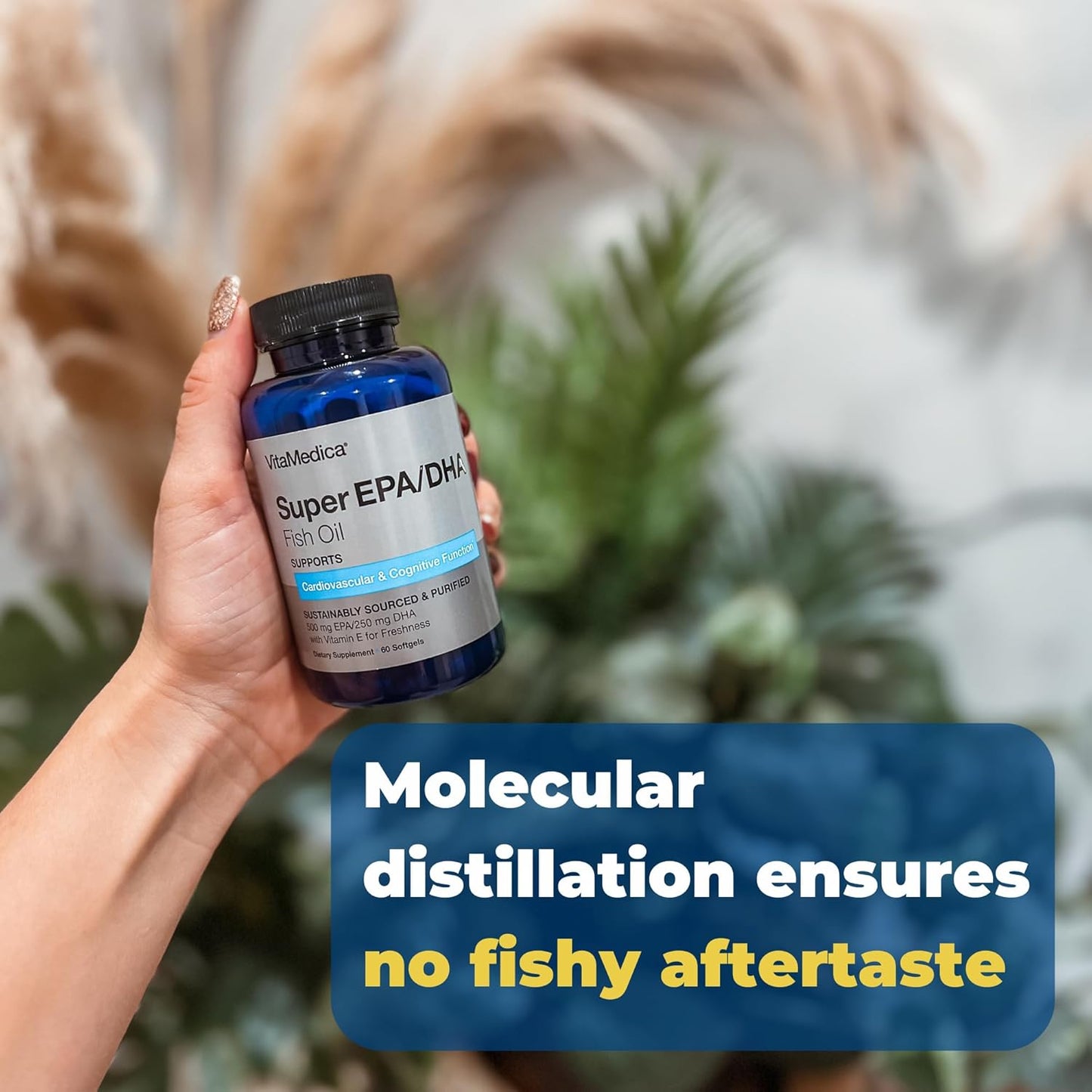 VitaMedica High-Potency Super EPA/DHA Fish Oil Capsules for Heart, Brain, & Immune Health - 750mg Omega-3 Fatty Acids