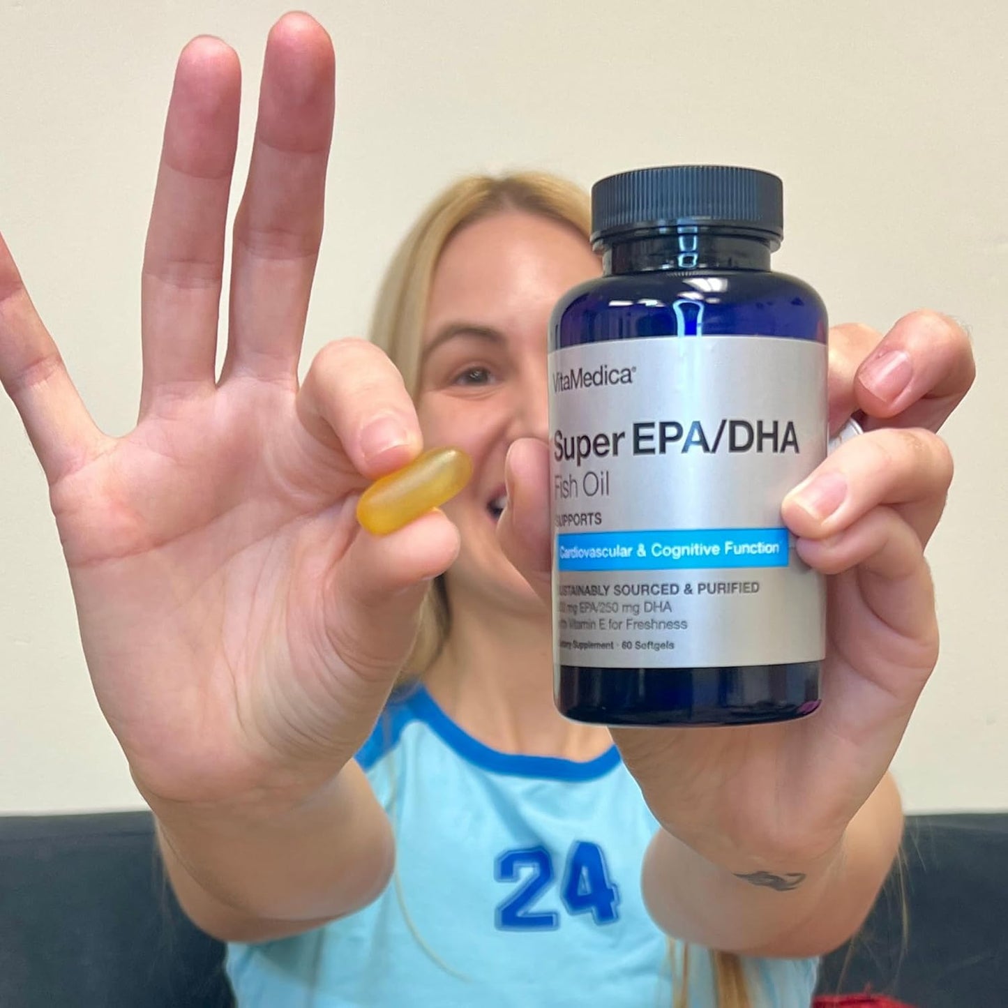 VitaMedica High-Potency Super EPA/DHA Fish Oil Capsules for Heart, Brain, & Immune Health - 750mg Omega-3 Fatty Acids