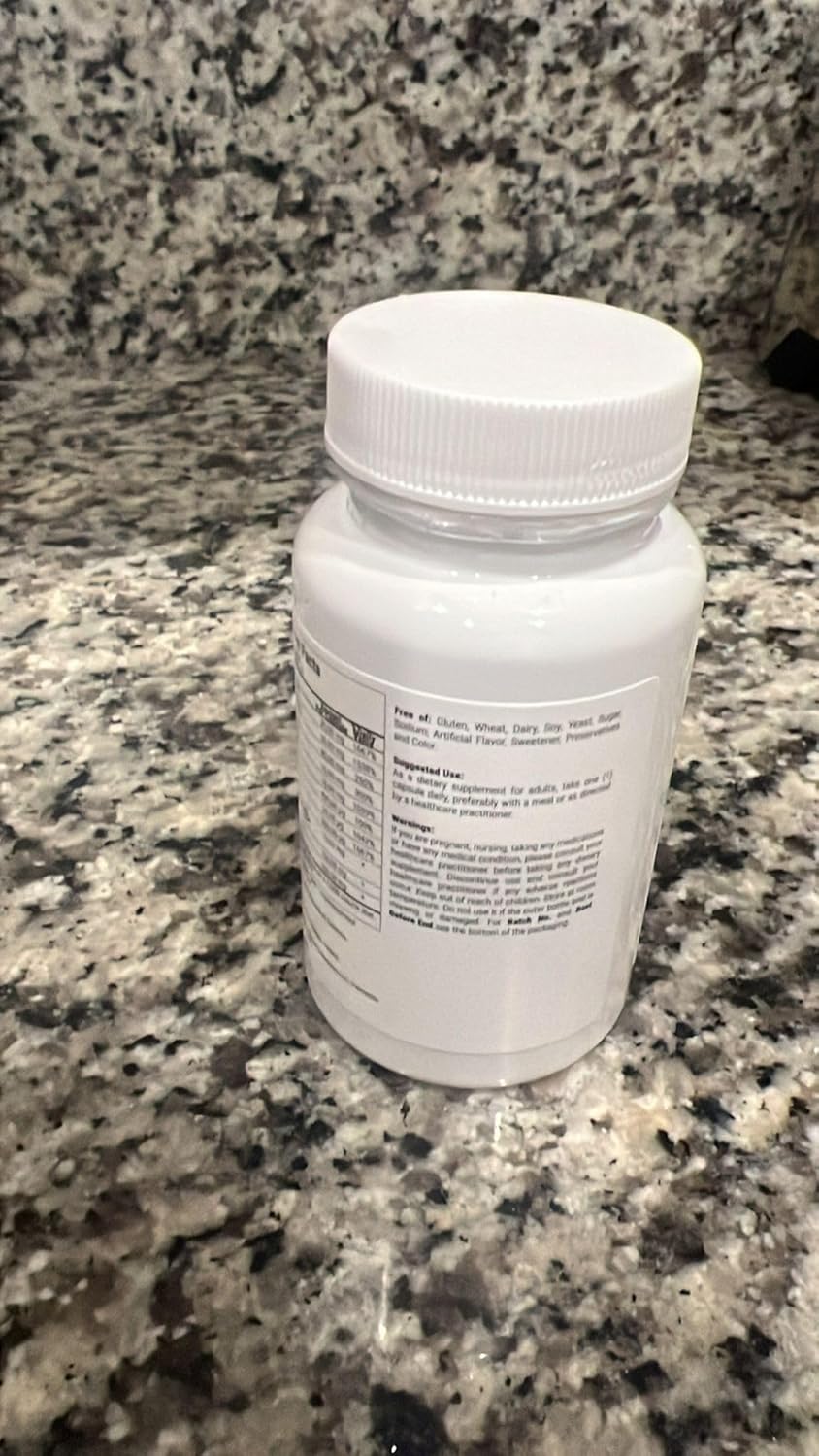 Vitamin B Complex Supplement - 60 Capsules | 415mg of B1, B2, B3 & B6 | Vegan Formula for Adults