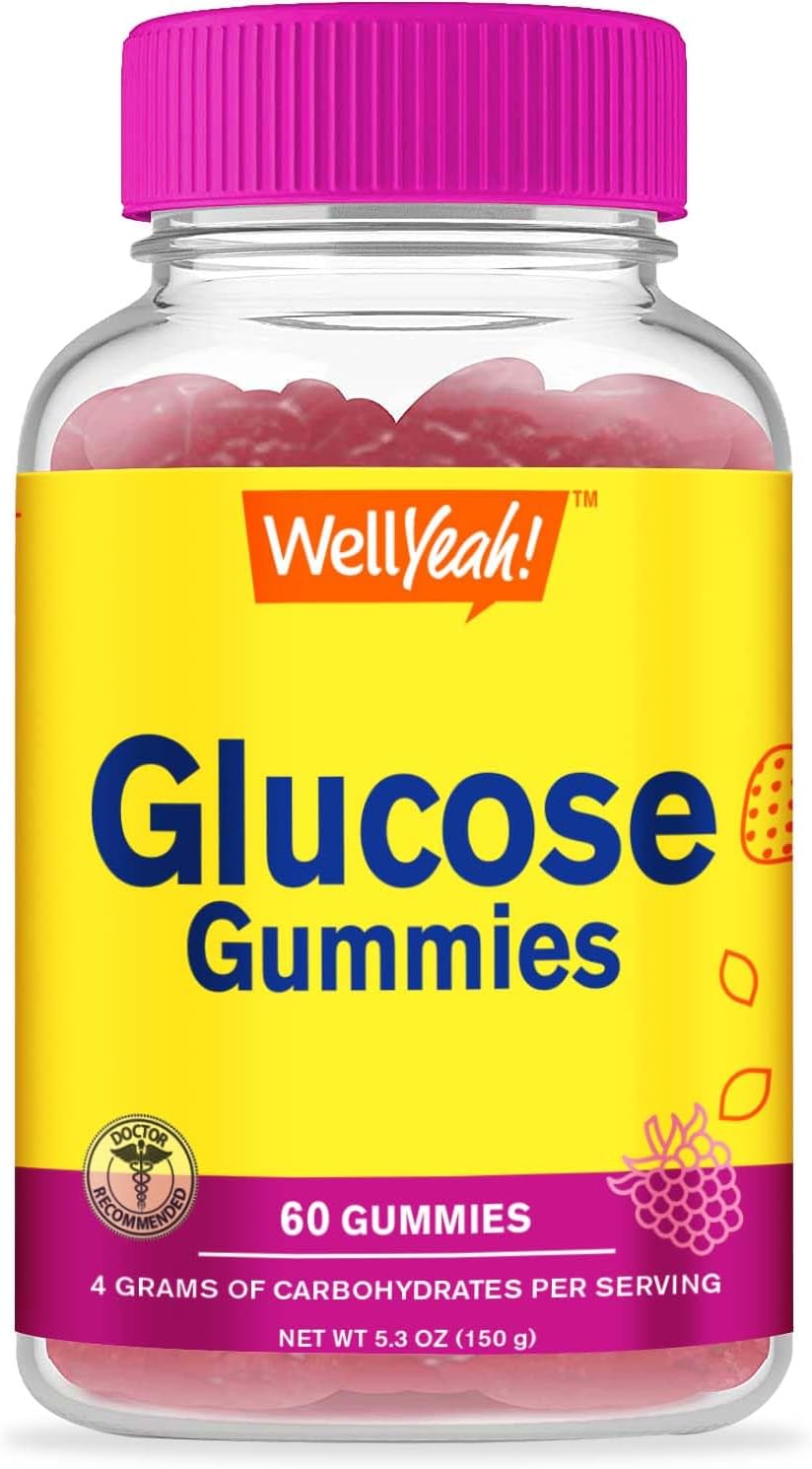 Vitamin B6 + Glucose Gummies Bundle - High Potency, Great Tasting Supplement, Gluten & GMO Free