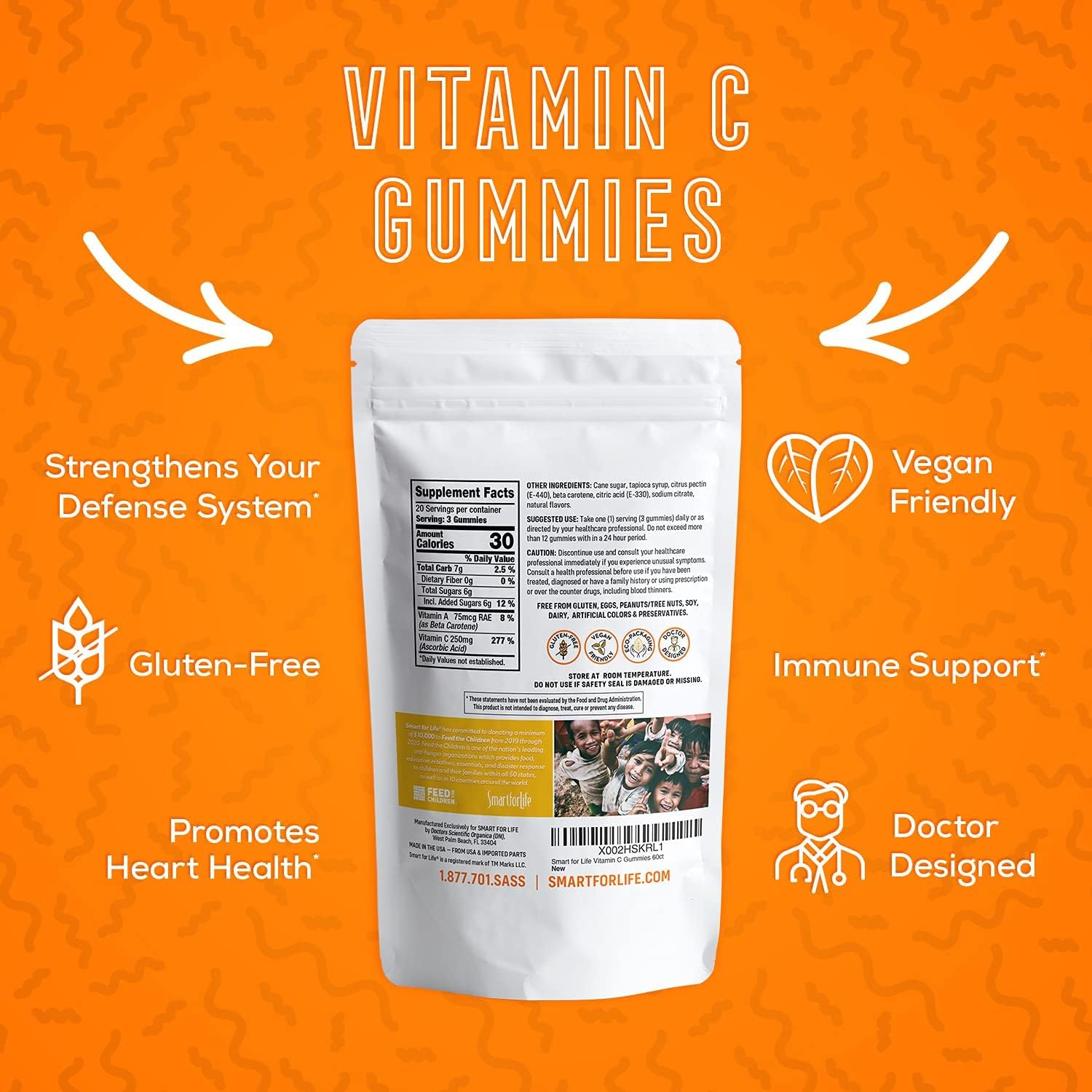 Vitamin C and B12 Gummy Supplement for Energy & Immune Support - 60 Gummies
