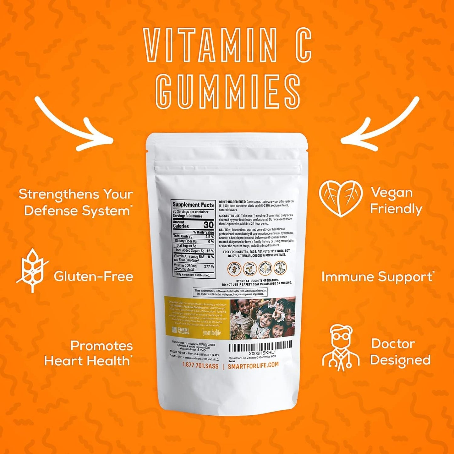 Vitamin C and B12 Gummy Supplement for Energy & Immune Support - 60 Gummies