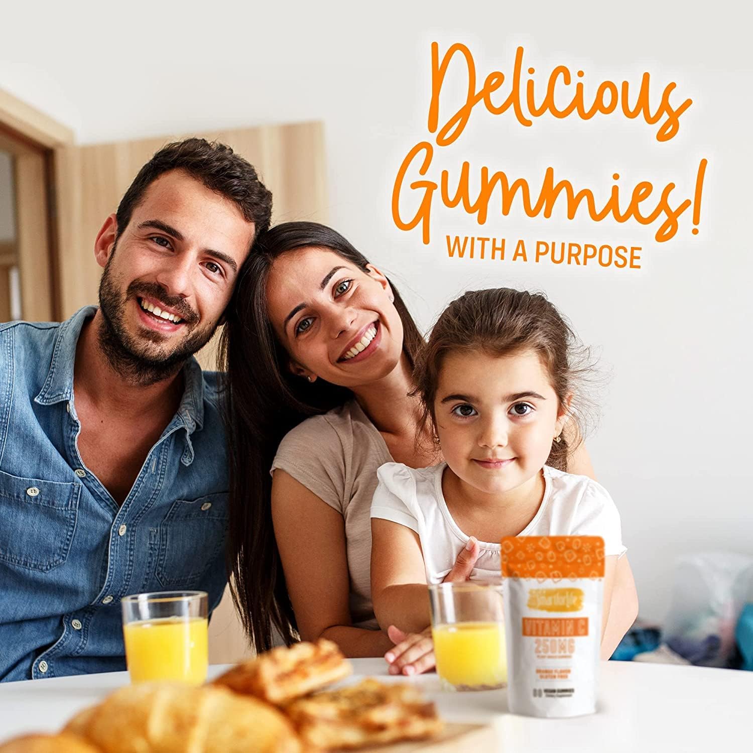 Vitamin C and B12 Gummy Supplement for Energy & Immune Support - 60 Gummies