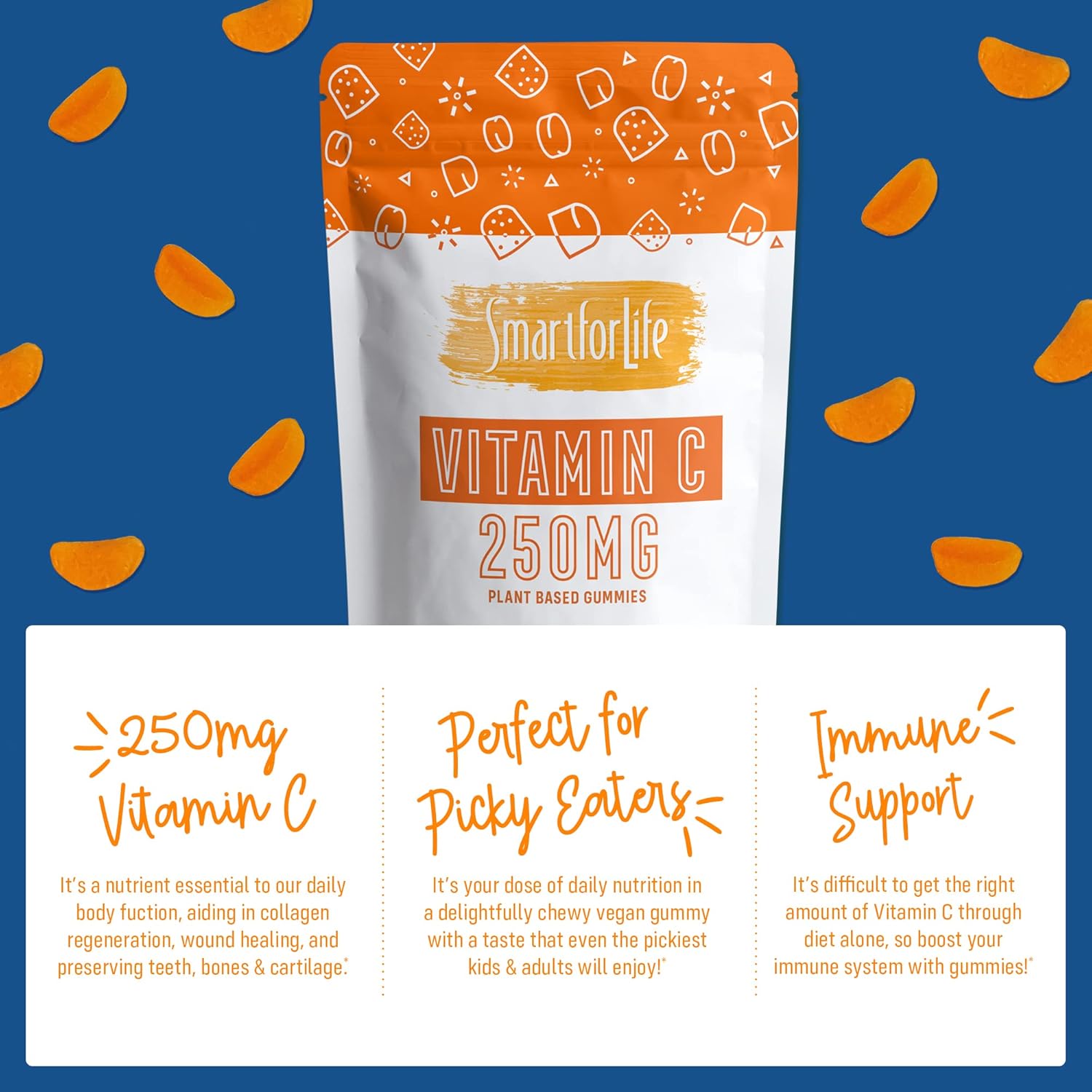 Vitamin C and B12 Gummy Supplement for Energy & Immune Support - 60 Gummies