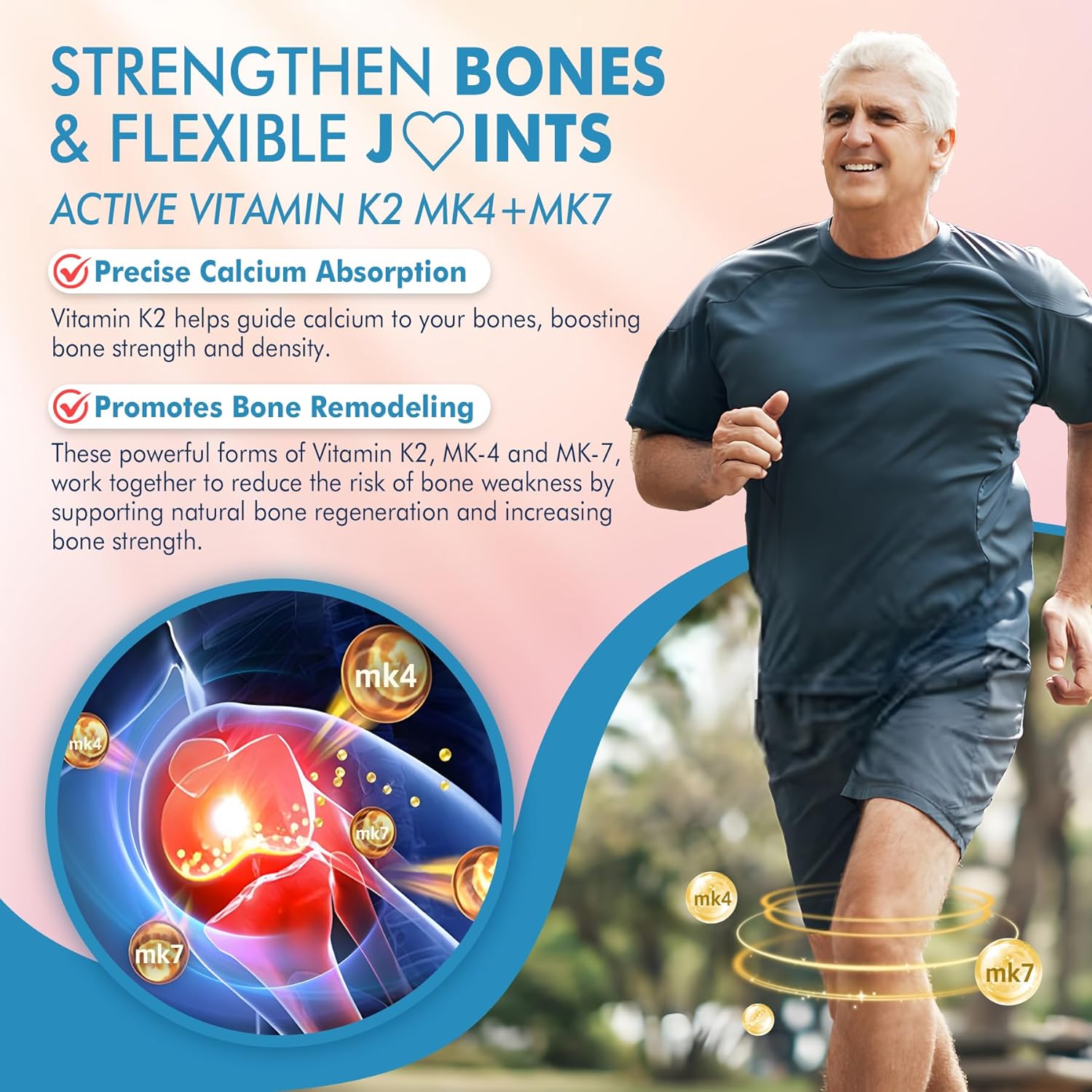 Vitamin C, D3, Zinc, and K2 Gummy Bundle for Adults 50+ - Nextdia