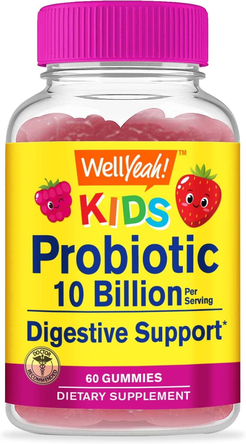 Vitamin C Kids Gummies Bundle with Probiotics - Delicious Chewable Supplement, Gluten and GMO Free