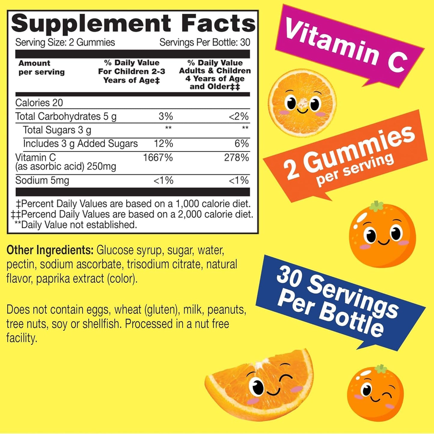 Vitamin C Kids Gummies Bundle with Probiotics - Delicious Chewable Supplement, Gluten and GMO Free