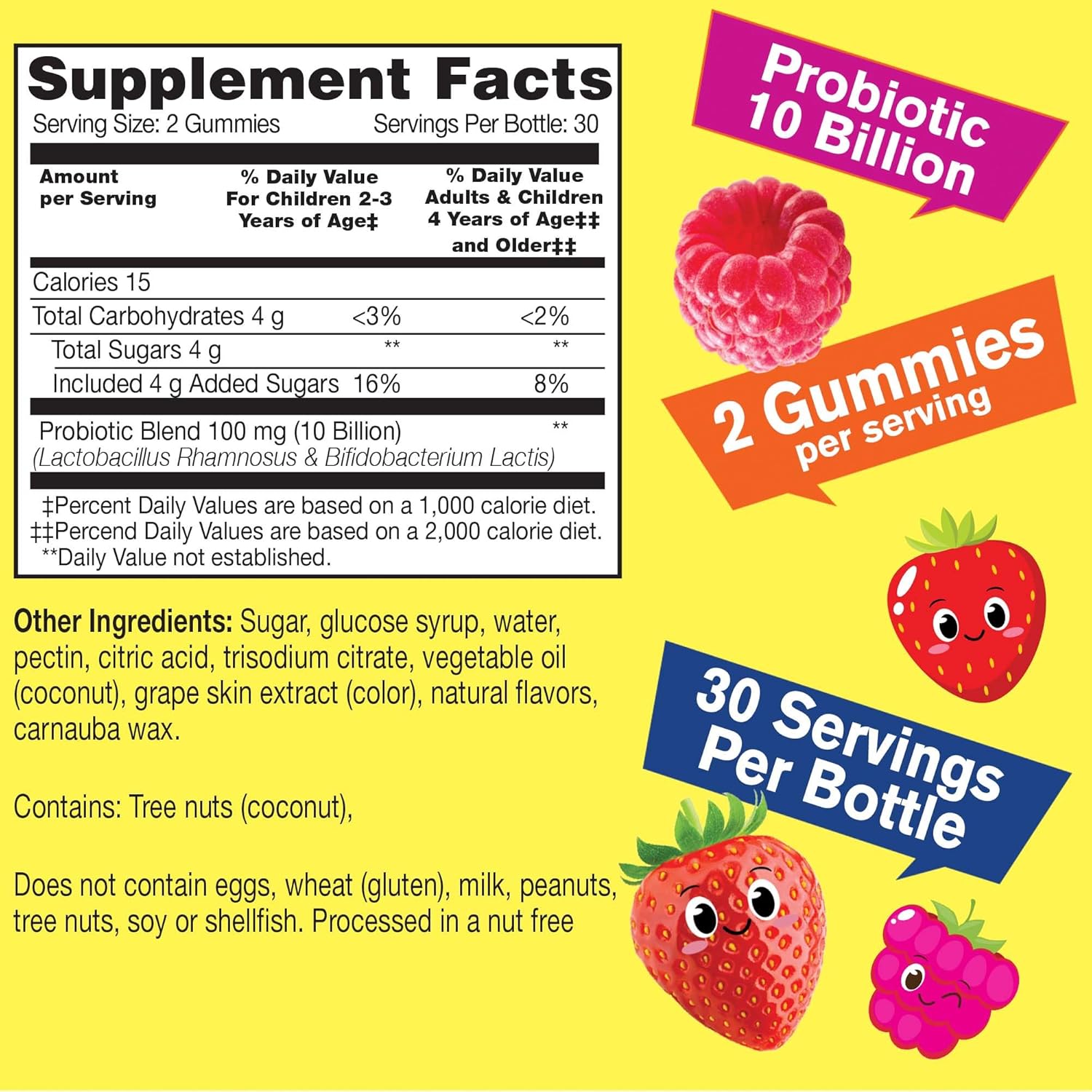 Vitamin C Kids Gummies Bundle with Probiotics - Delicious Chewable Supplement, Gluten and GMO Free