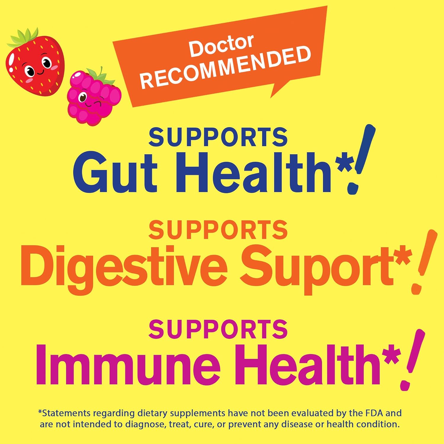 Vitamin C Kids Gummies Bundle with Probiotics - Delicious Chewable Supplement, Gluten and GMO Free