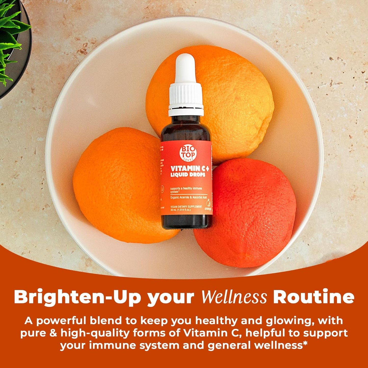 Vitamin C Liquid Drops for Immune Support and Overall Health - BIOTOPLEVEL