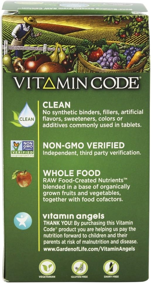 Vitamin Code RAW Calcium by Garden of Life - 120 Vegetarian Capsules