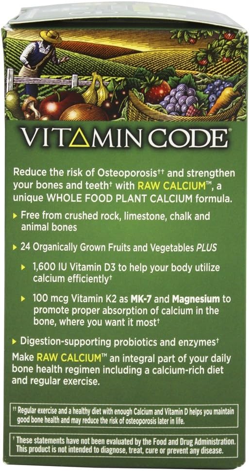 Vitamin Code RAW Calcium by Garden of Life - 120 Vegetarian Capsules