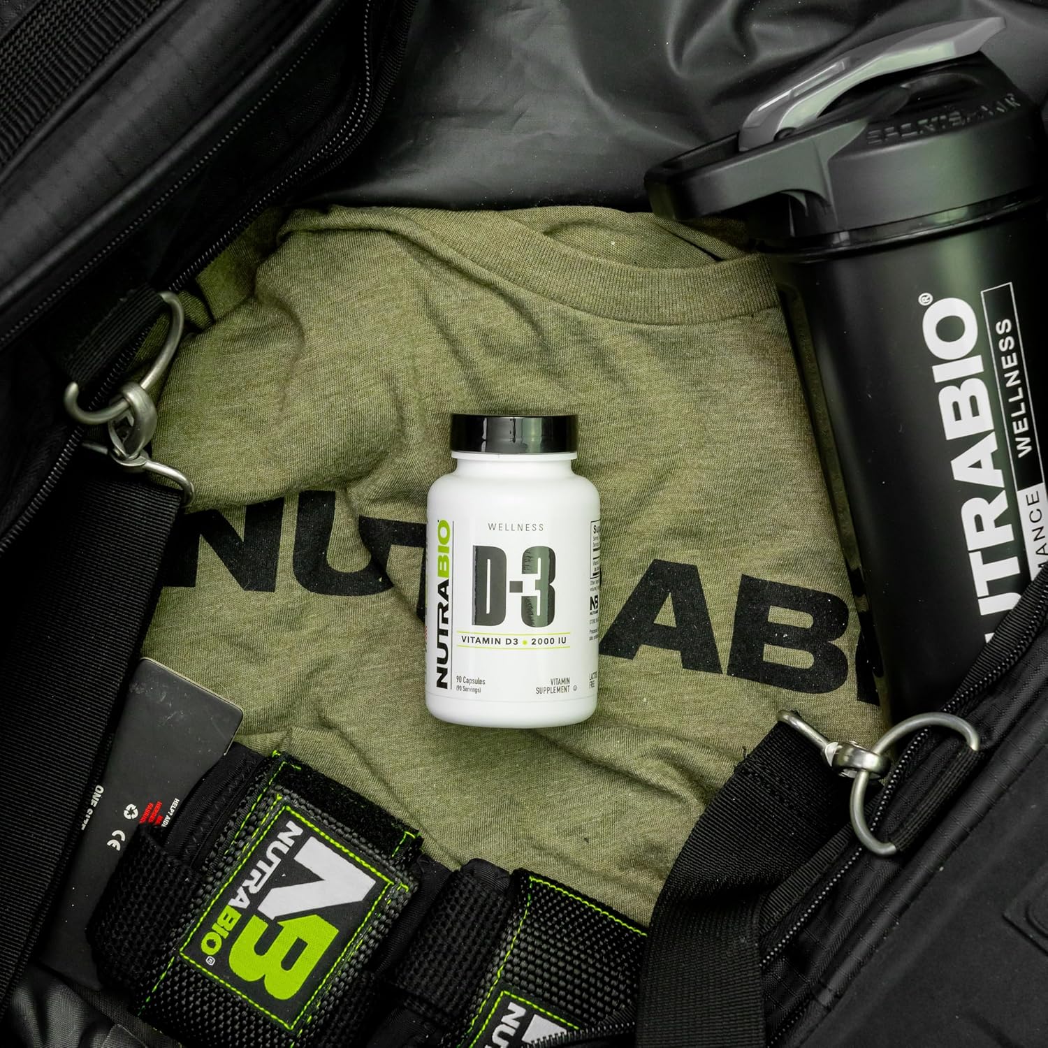 Vitamin D (2000 IU) Supplement for Immune Support - 90 Vegetable Capsules by NutraBio