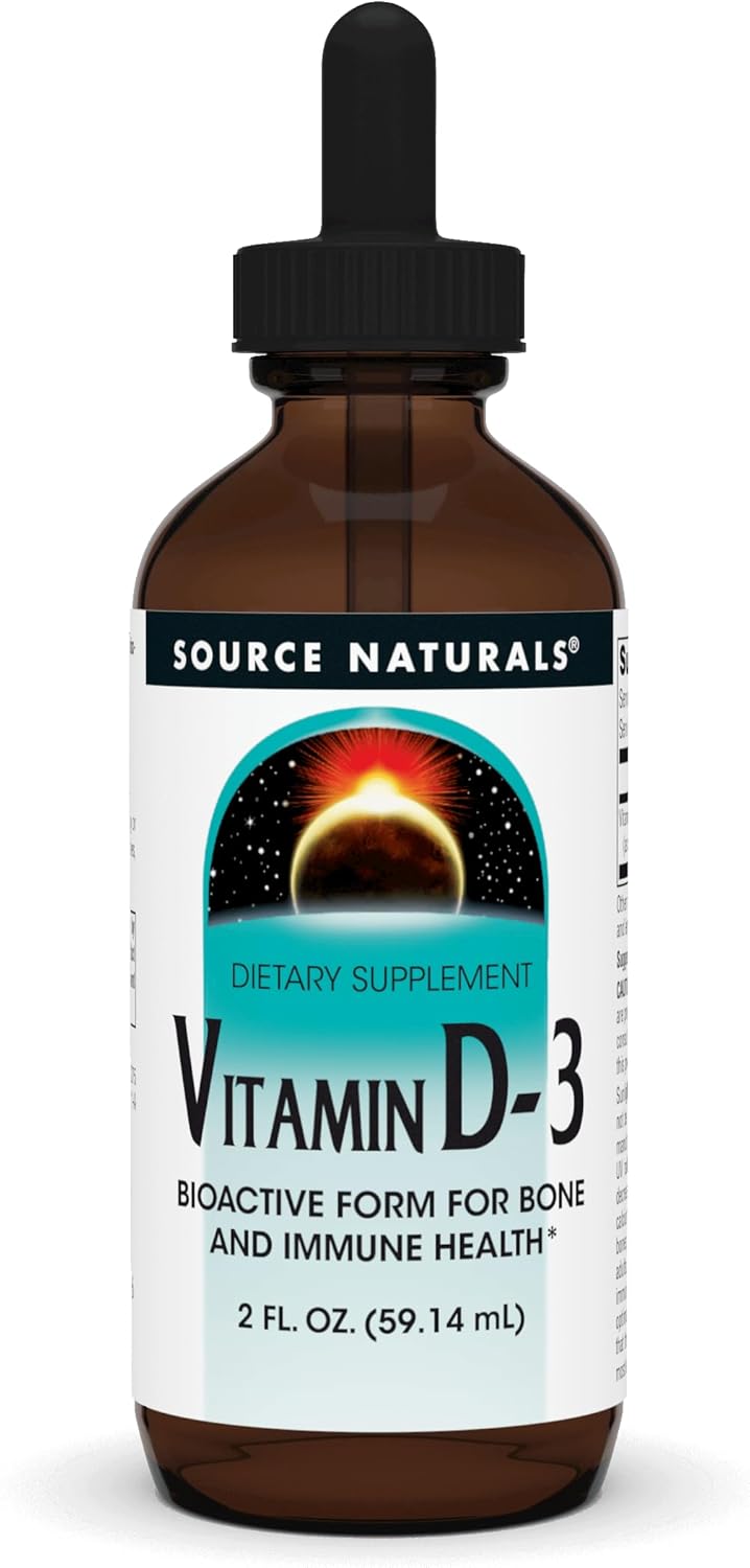 Vitamin D-3 Liquid Drops 2000 iu for Bone & Immune Health - 2 oz Bottle