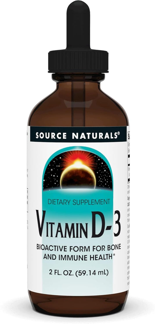 Vitamin D-3 Liquid Drops 2000 iu for Bone & Immune Health - 2 oz Bottle