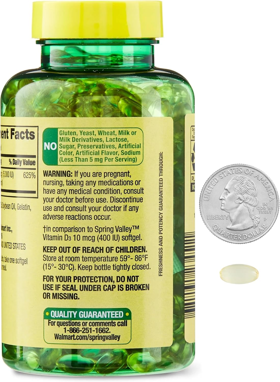 Vitamin D3 5000 IU Softgels - 400 Count, Bone & Immune Health Support, High Potency D3 Supplement