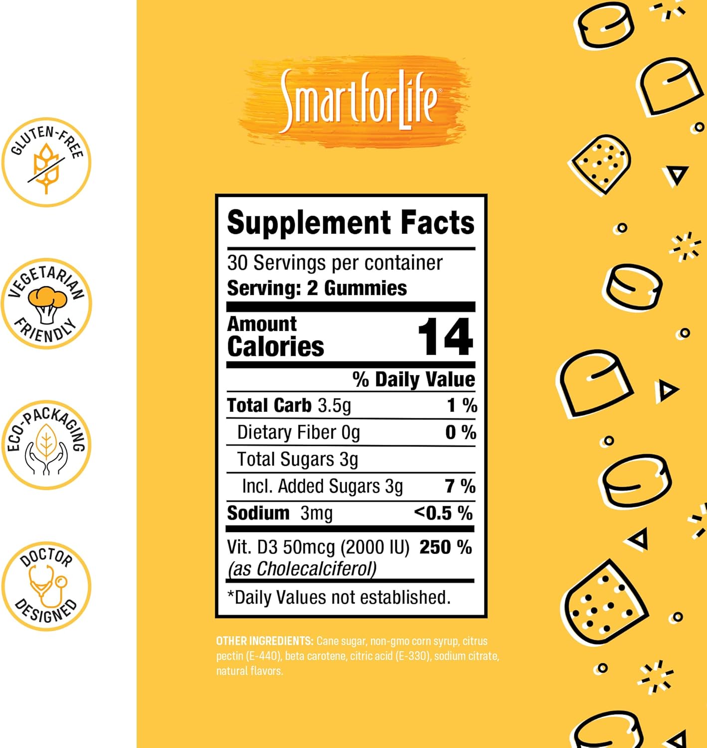 Vitamin D3 and Vitamin C Gummies Bundle for the Whole Family - Smart for Life