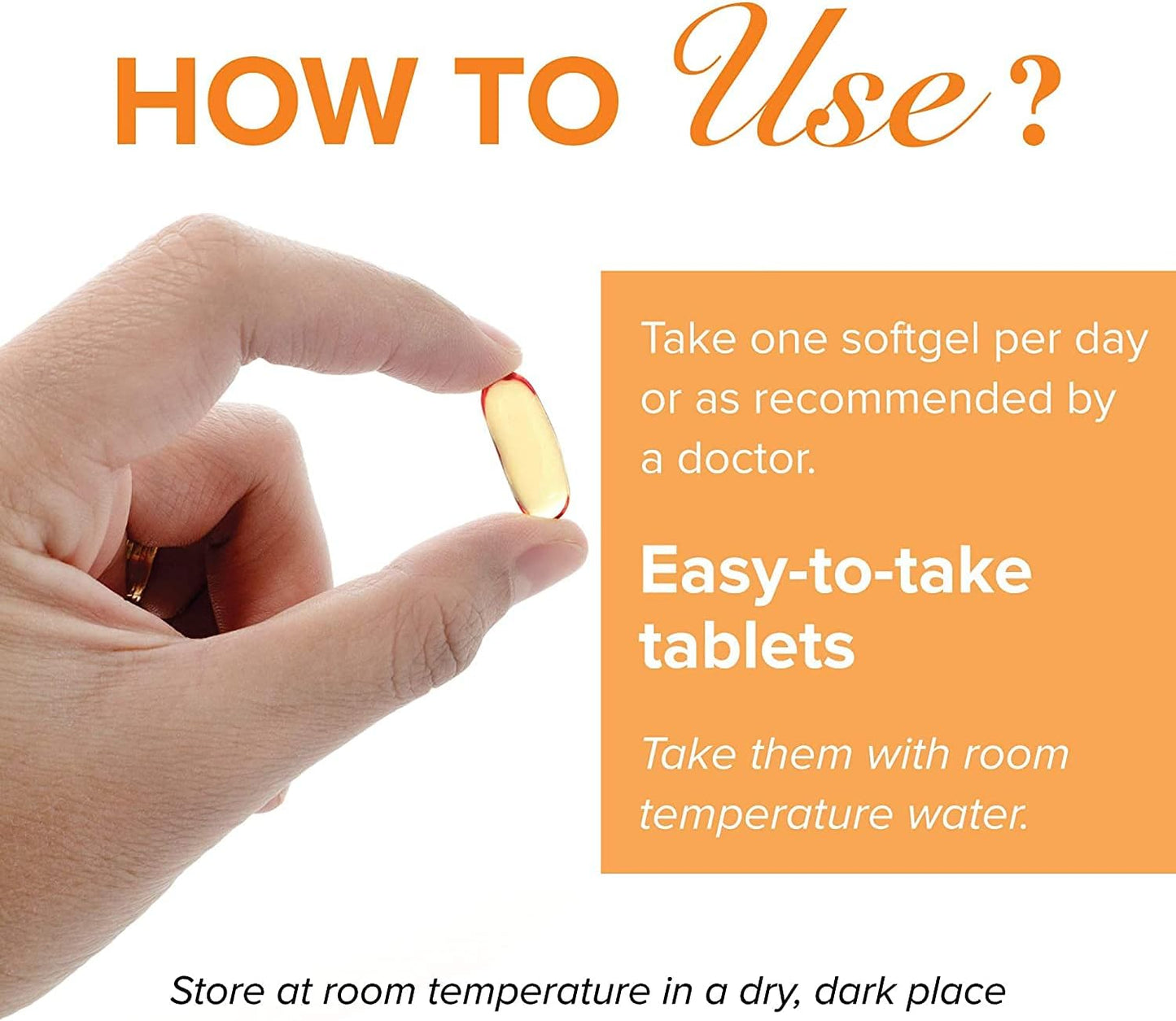 Vitamin D3 + K2 in Organic Coconut Oil Softgels for Bone, Heart Health - 120ct