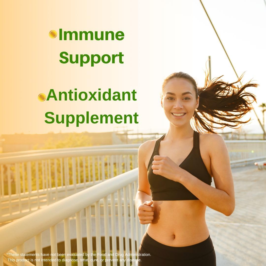 Vitamin E with Selenium Softgels for Immune Support and Healthy Skin, Antioxidant Supplement, Non-GMO, Gluten-Free - 90 ct.