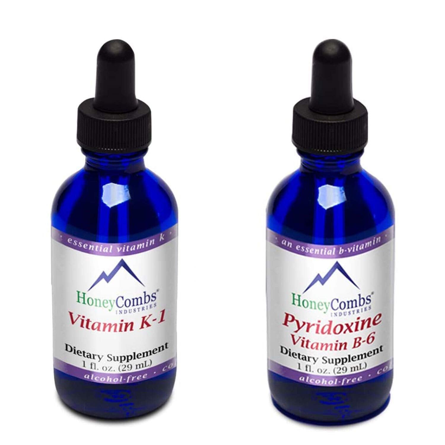 Vitamin K1 and B6 Liquid Drops - 1 Fl Oz Each for Enhanced Immune Support and Overall Health