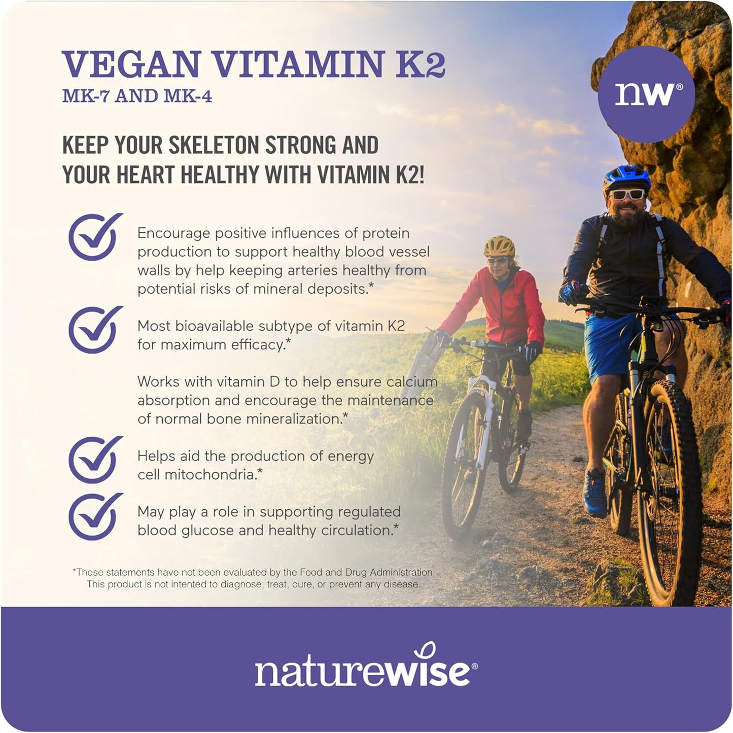 Vitamin K2 MK-7 100mcg and MK-4 500mcg Supplement for Bone and Heart Health - Enhanced Bioavailability - Vegan, Gluten Free - 90 Softgels