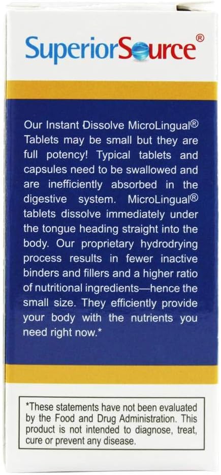 Vitamin K2 MK-7 100mcg Quick Dissolve Tablets, 60 Count, Bone & Artery Health, Immune & Heart Support