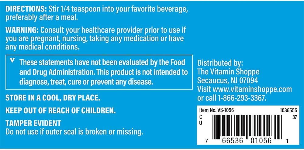 Vitamin Shoppe 1,000MG Vitamin C Powder for Immune & Heart Health - 8oz Antioxidant Powder
