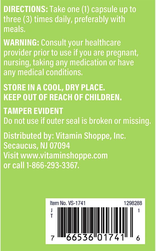 Vitamin Shoppe Hawthorn Extract Capsules for Cardiovascular and Cellular Health - 300 Count