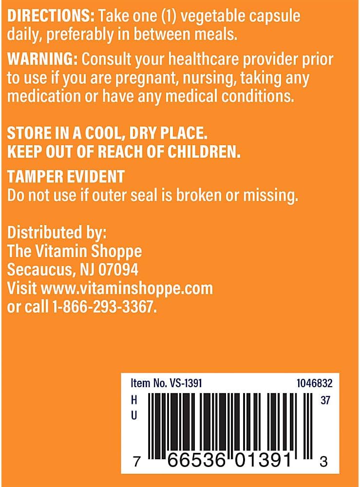 Vitamin Shoppe L-Glutamine 500MG Capsules for Muscle Recovery & Immune Health - Free Form Amino Acid (300 Count)