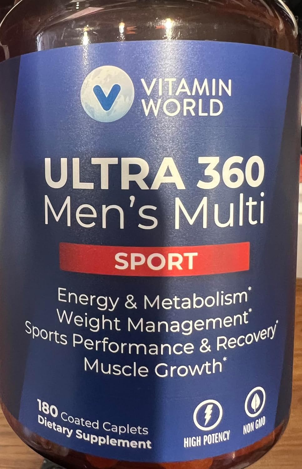 Vitamin World Ultra 360 Men's Multi Sport Supplement - 180 Caplets