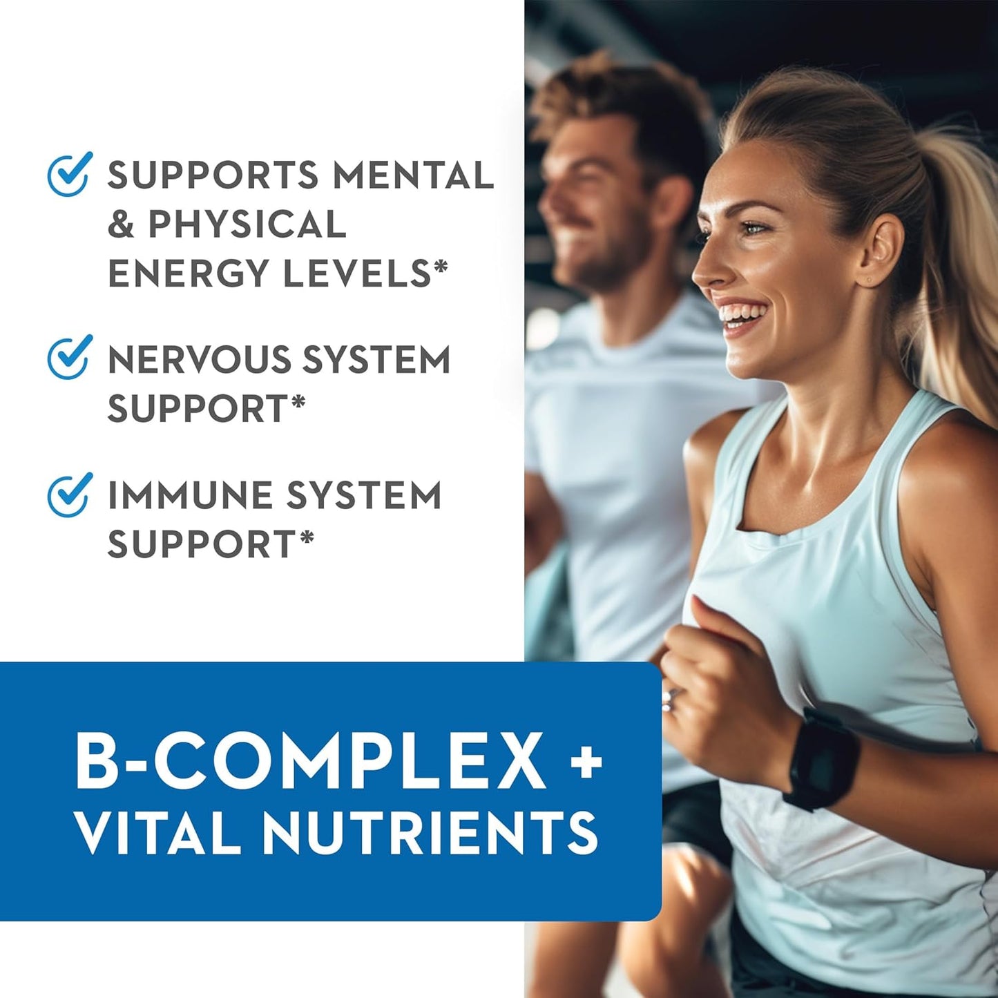 Vitaminerals 2BG+™ High Potency B Complex with Fruits & Veggies | Immune Support | 120 Veggie Caps