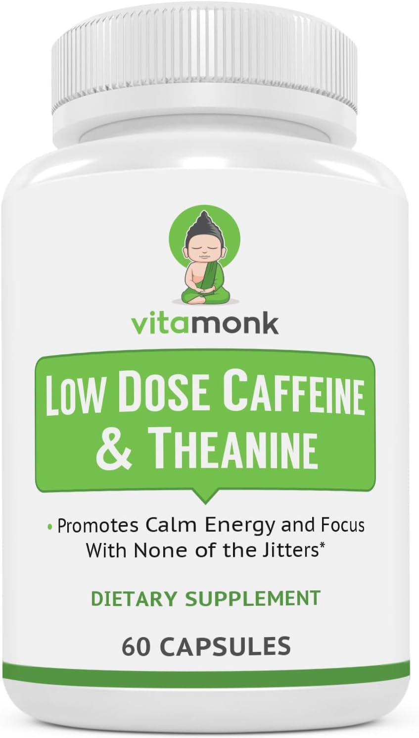 VitaMonk Brain Boost Bundle with Alpha GPC, Uridine, Low Dose Caffeine, and L-Theanine Duo