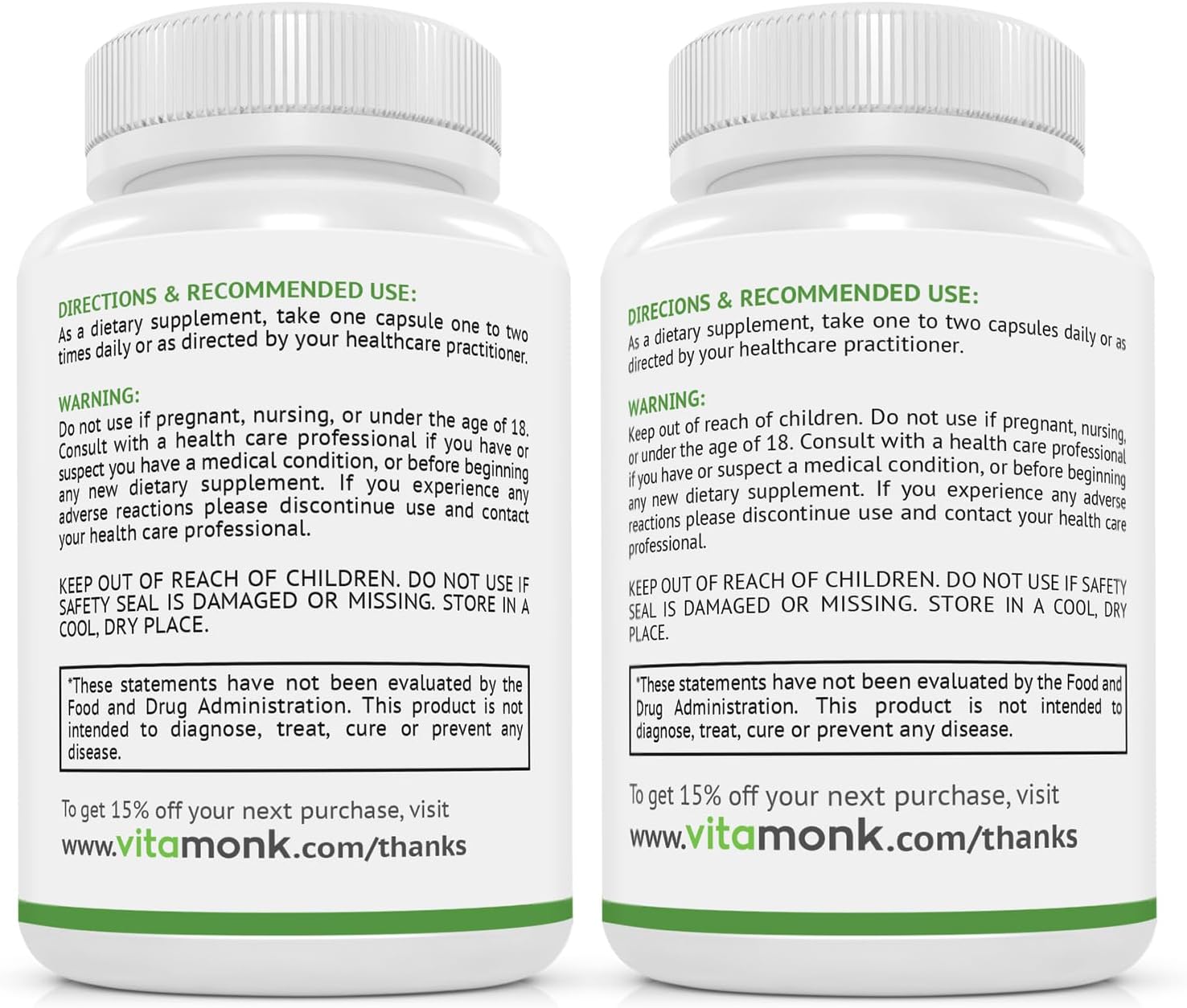 VitaMonk Brain Boost Bundle with Alpha GPC, Uridine, Low Dose Caffeine, and L-Theanine Duo