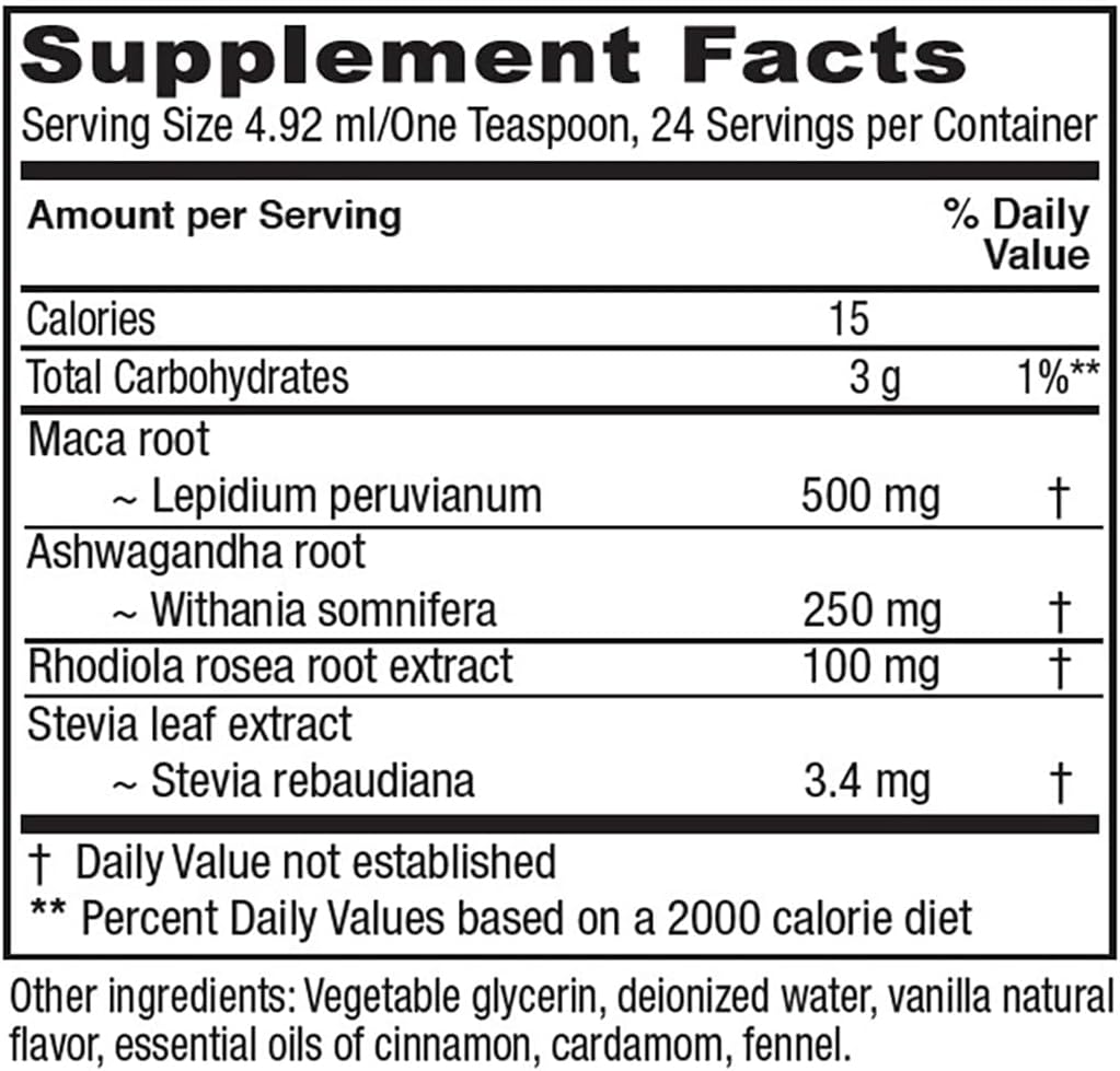Vitanica Adrenal Tonic - Vegetarian Adrenal Support Supplement, 4 Ounce - Packaging Variations