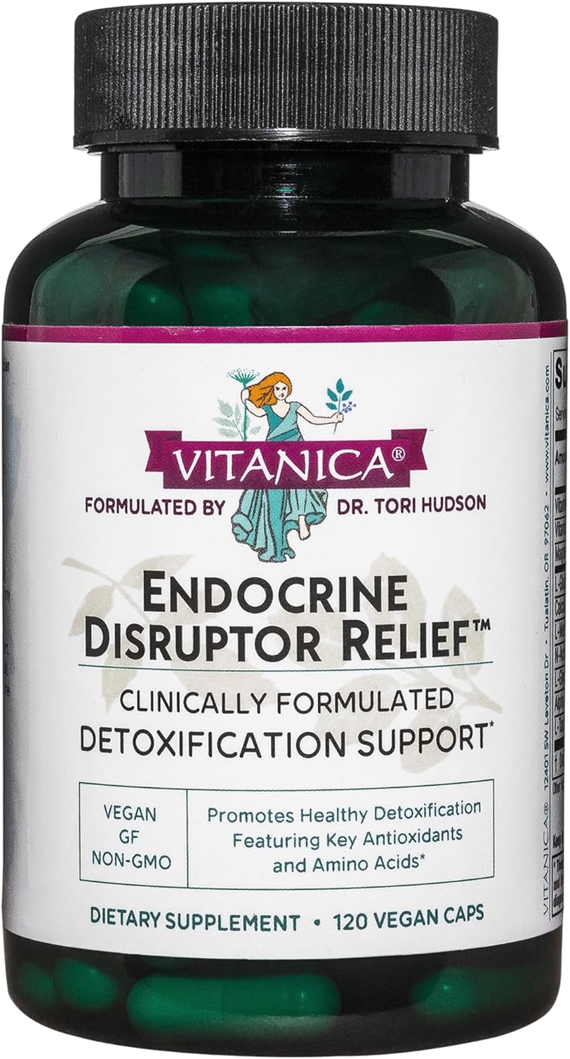 Vitanica Endocrine Disruptor Relief Supplement - 120 Capsules for Hormone Balance