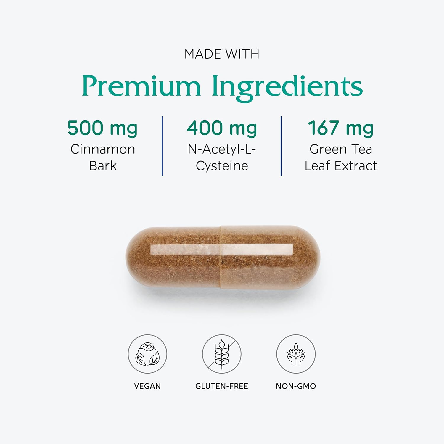 Vitanica OvaBlend: Herbal Supplement for Women's Ovarian Health & Hormone Balance - Endocrine Support with Sarsaparilla Root & NAC - 180 Vegan Capsules