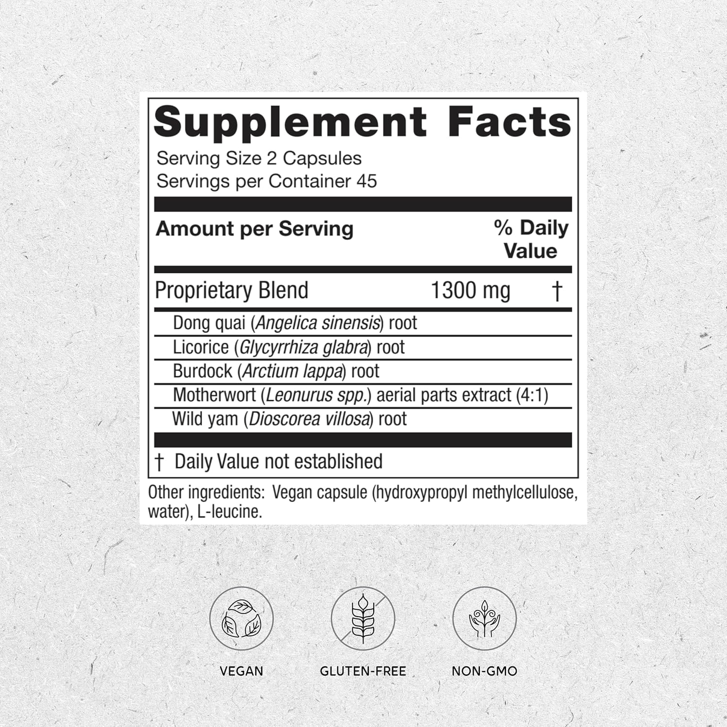 Vitanica Phase II Menopause Support Vegan Capsules for Women - 90 Count