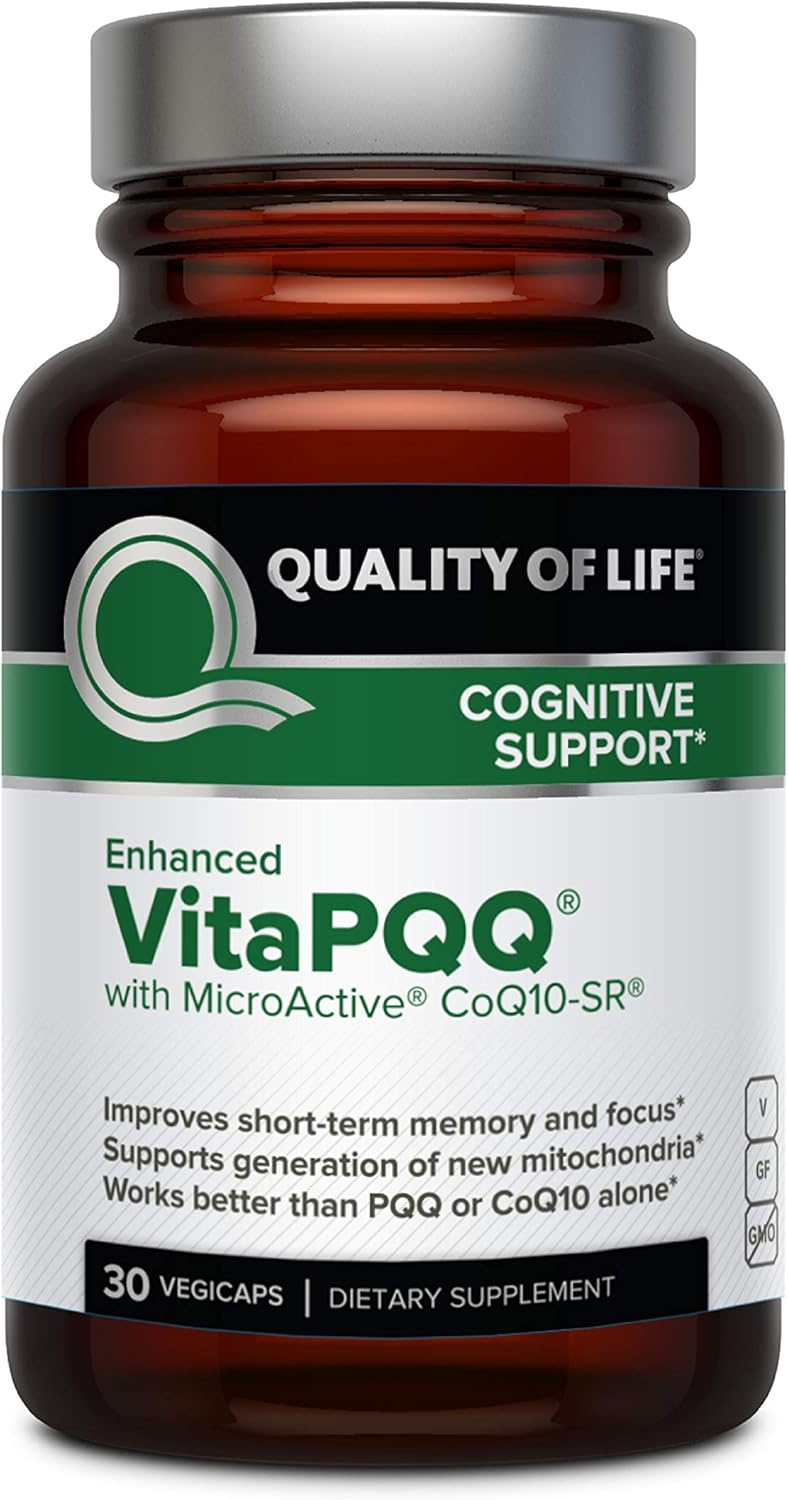 VitaPQQ Premium Supplement for Anti-Aging, Memory, Energy, and Heart Health - 30 Vegicaps