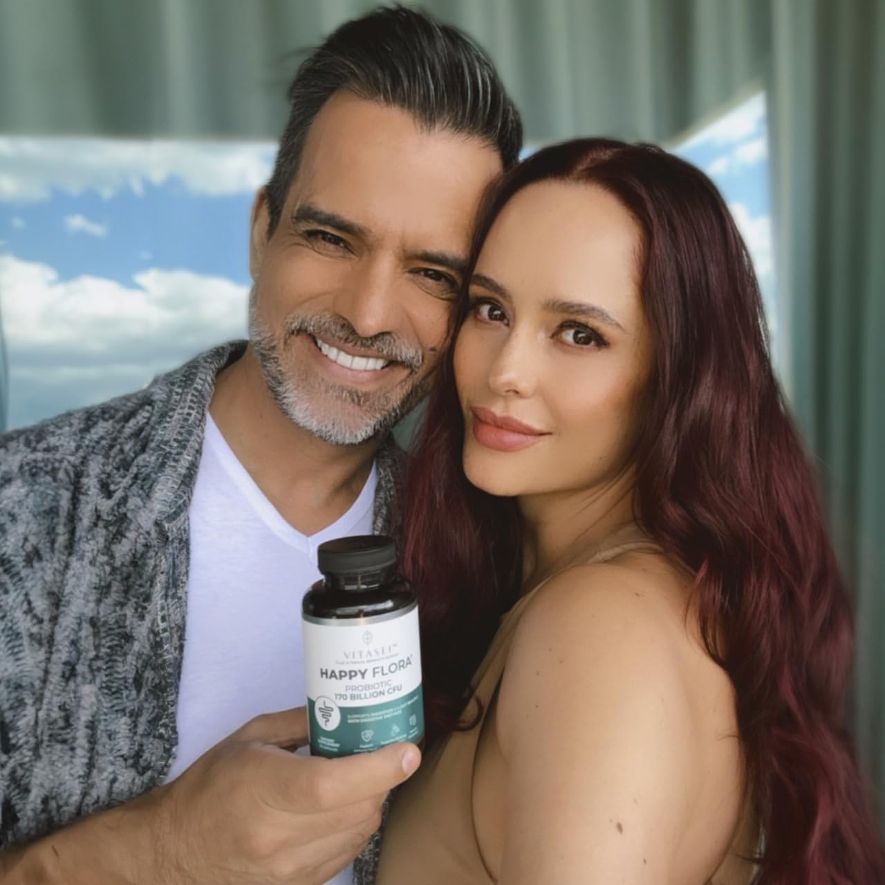 VITASEI Happy Flora Probiotic Supplement - 170 Billion CFU for Gut Health, Digestive Enzymes, Women and Men - 3 Bottles, 180 Capsules