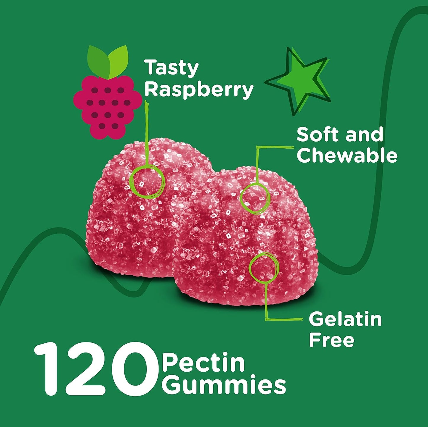 Viteey Kids Magnesium Citrate Gummies - Natural Sleep Aid, Calm & Relaxation Support - Vegetarian, Gelatin-Free, Gluten-Free Raspberry Gummy