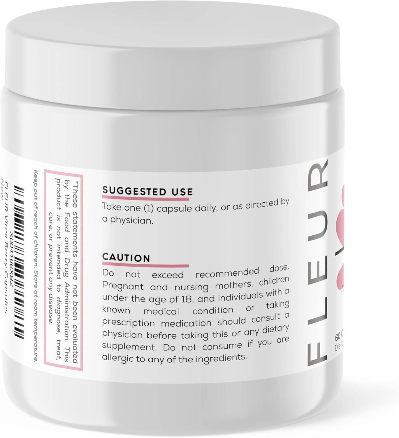 Vitex Chasteberry Capsules for Hormone Balance in Women - PCOS and Menstrual Cycle Support - Fertility and PMS Aid - 500mg, 60 Count