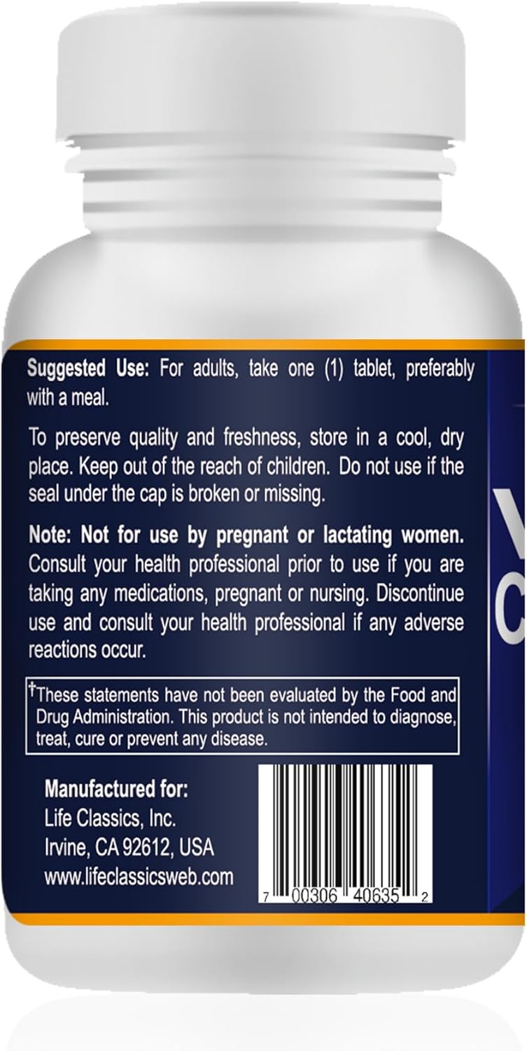 Vitex Chasteberry Extract Tablets for Women - Hormone Balance, Fertility & Menopause Support - 100 Day Supply