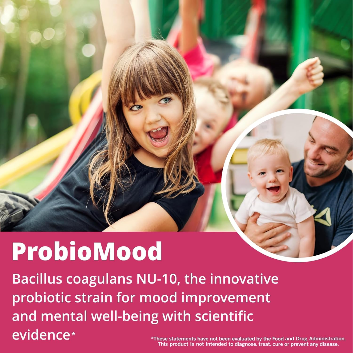 VITINITY NU10 Kids Probiotic Gummy Supplement - Clinically Proven for Gut-Brain Health & Digestive System Support