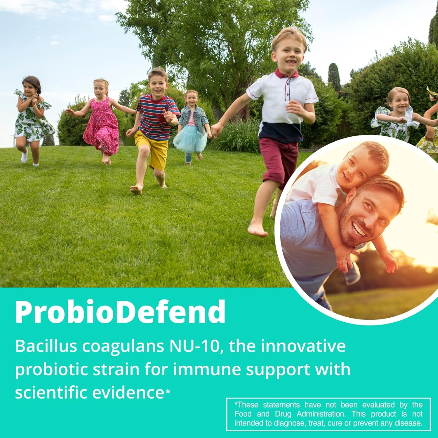 VITINITY NU10 Kids Probiotic Gummy Supplement - Clinically Proven for Gut-Brain Health & Digestive System Support