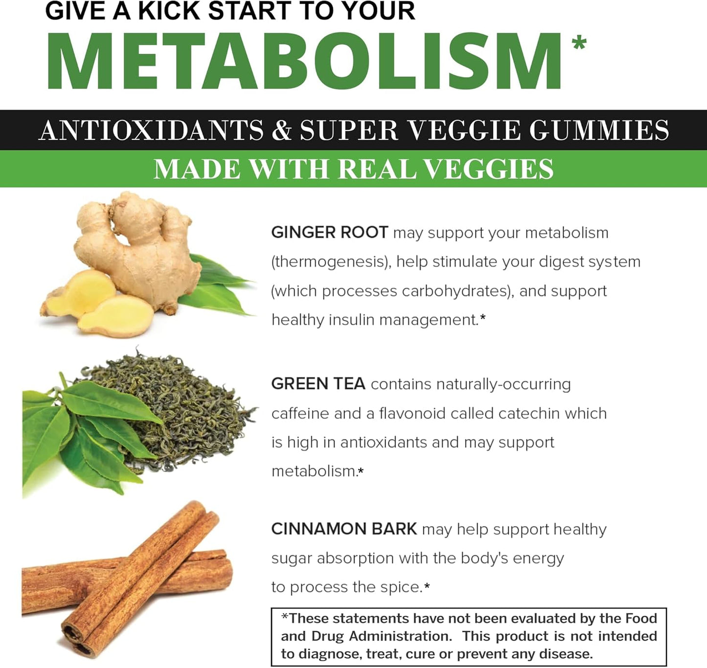 VITINITY Veggie Gummies Supplement - 30 Super Veggies, Fruits, and Herbs in 120 Delicious Chews - Non-GMO, Gluten-Free, Pectin-Based - 60 Day Supply