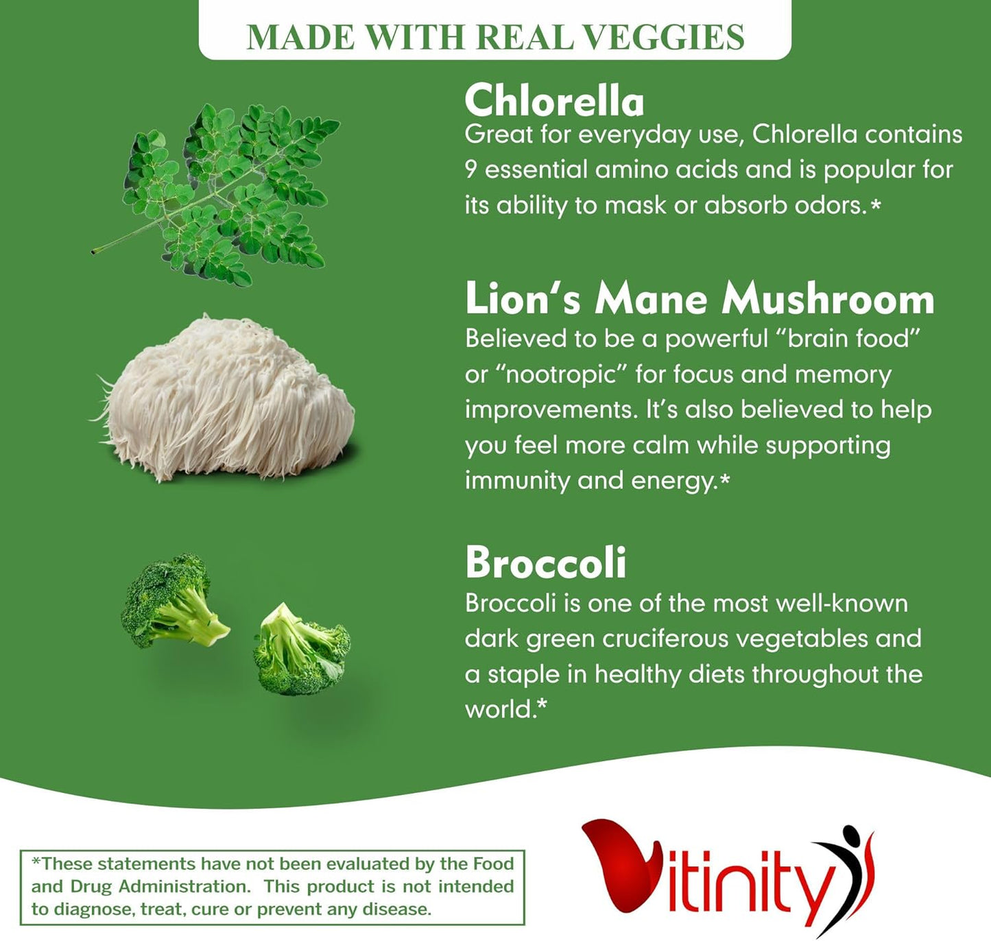 VITINITY Veggie Gummies Supplement - 30 Super Veggies, Fruits, and Herbs in 120 Delicious Chews - Non-GMO, Gluten-Free, Pectin-Based - 60 Day Supply